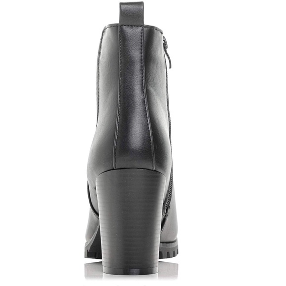 Chelsea Boot Side Zip Elastic Panel Ankle Bootie - Picture 5 of 6